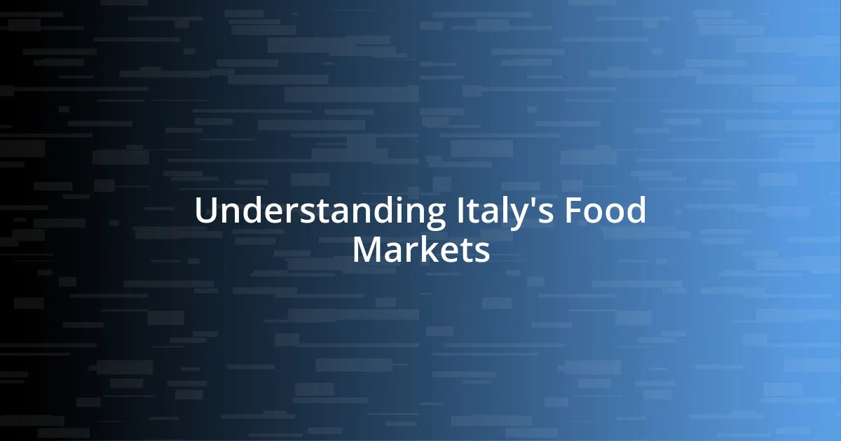 Understanding Italy